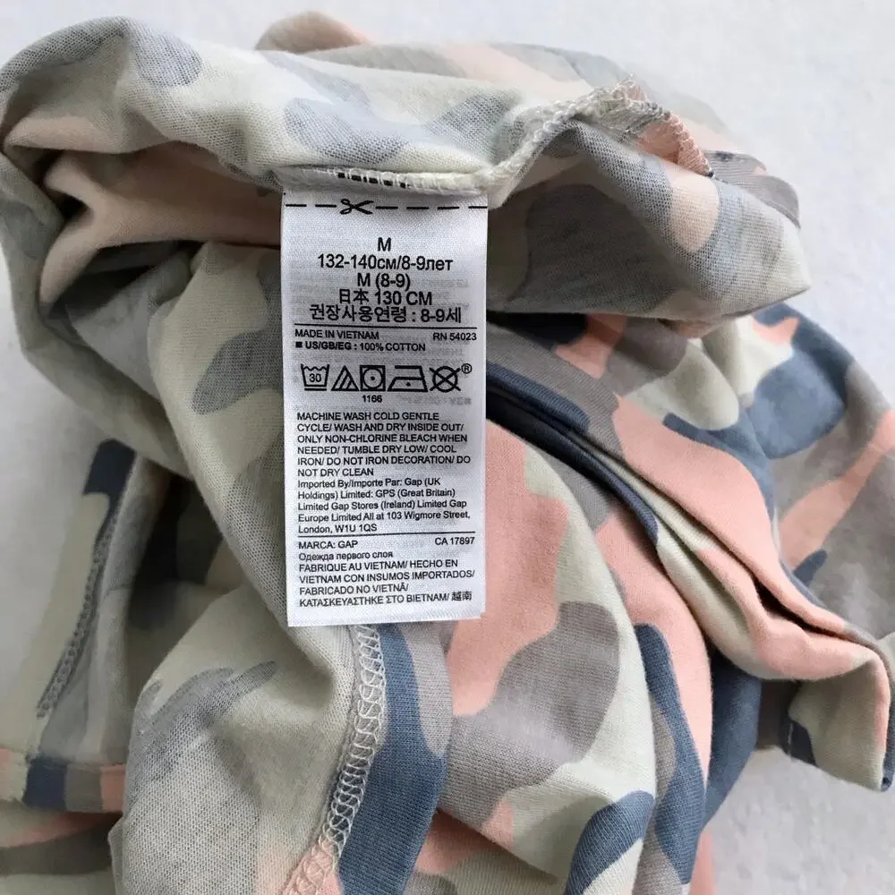Gap Star Wars NWOT Camouflage Graphic Shirt Girls M (8)